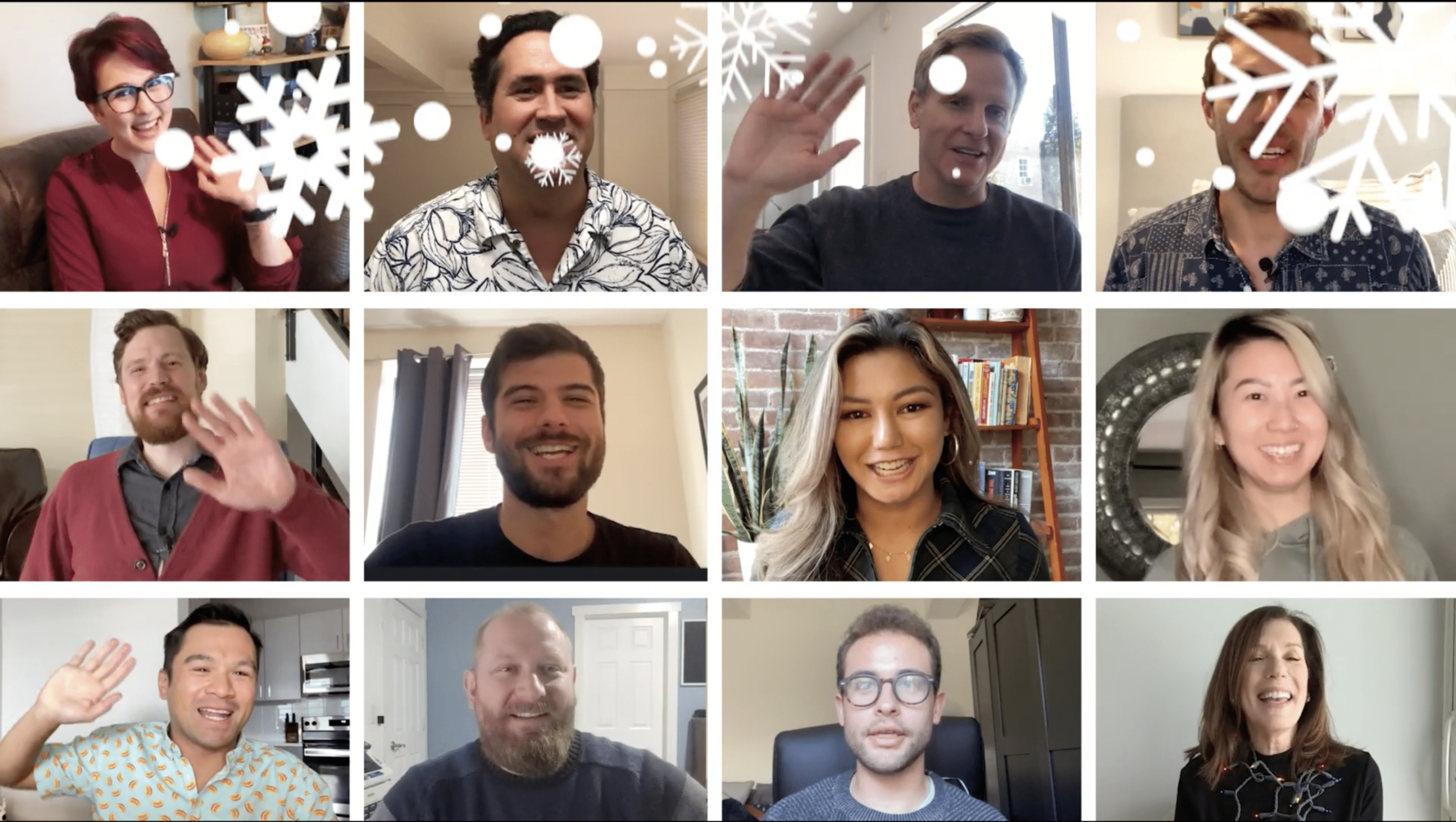 Thank customers in your holiday video message