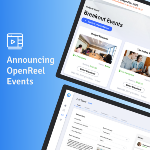Announcing OpenReel Events Live Webinar